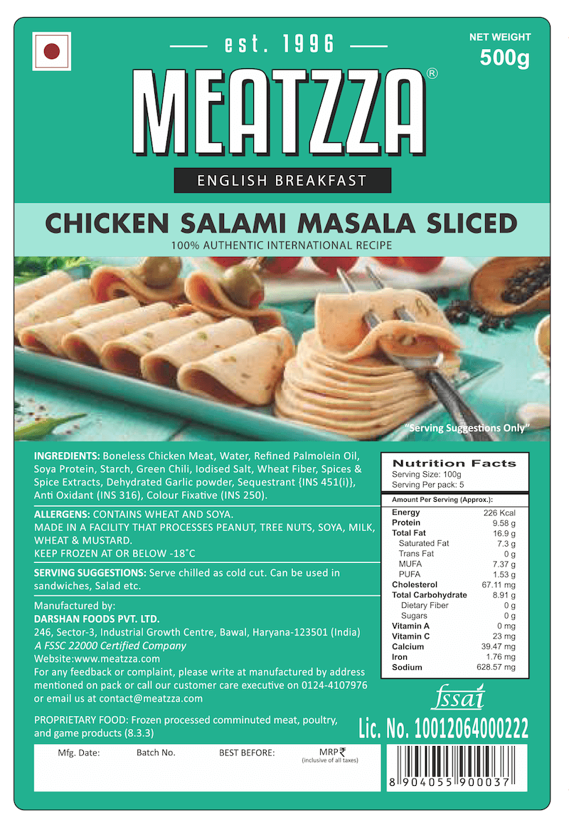 0033-034-01 chicken salami masala sliced 500gm